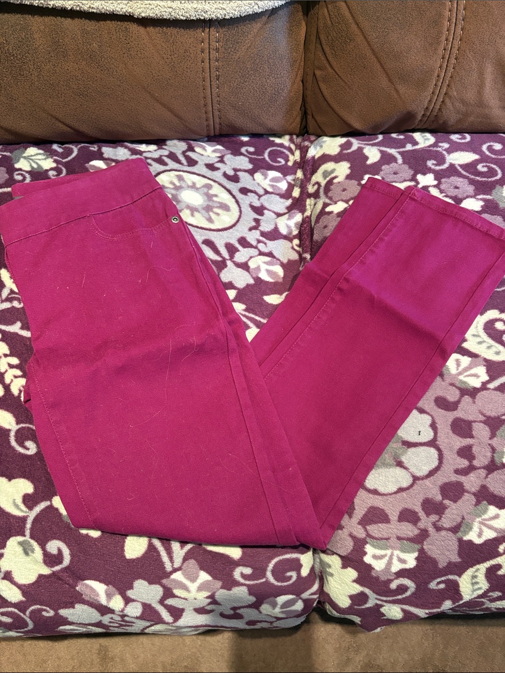 Reitmans Women's Magenta Skinny Jeans